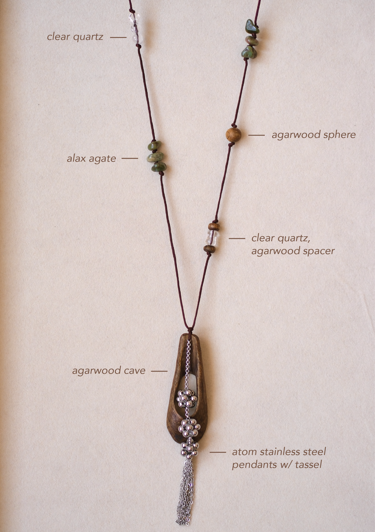 Agarwood Pendant Necklace (10 selections)