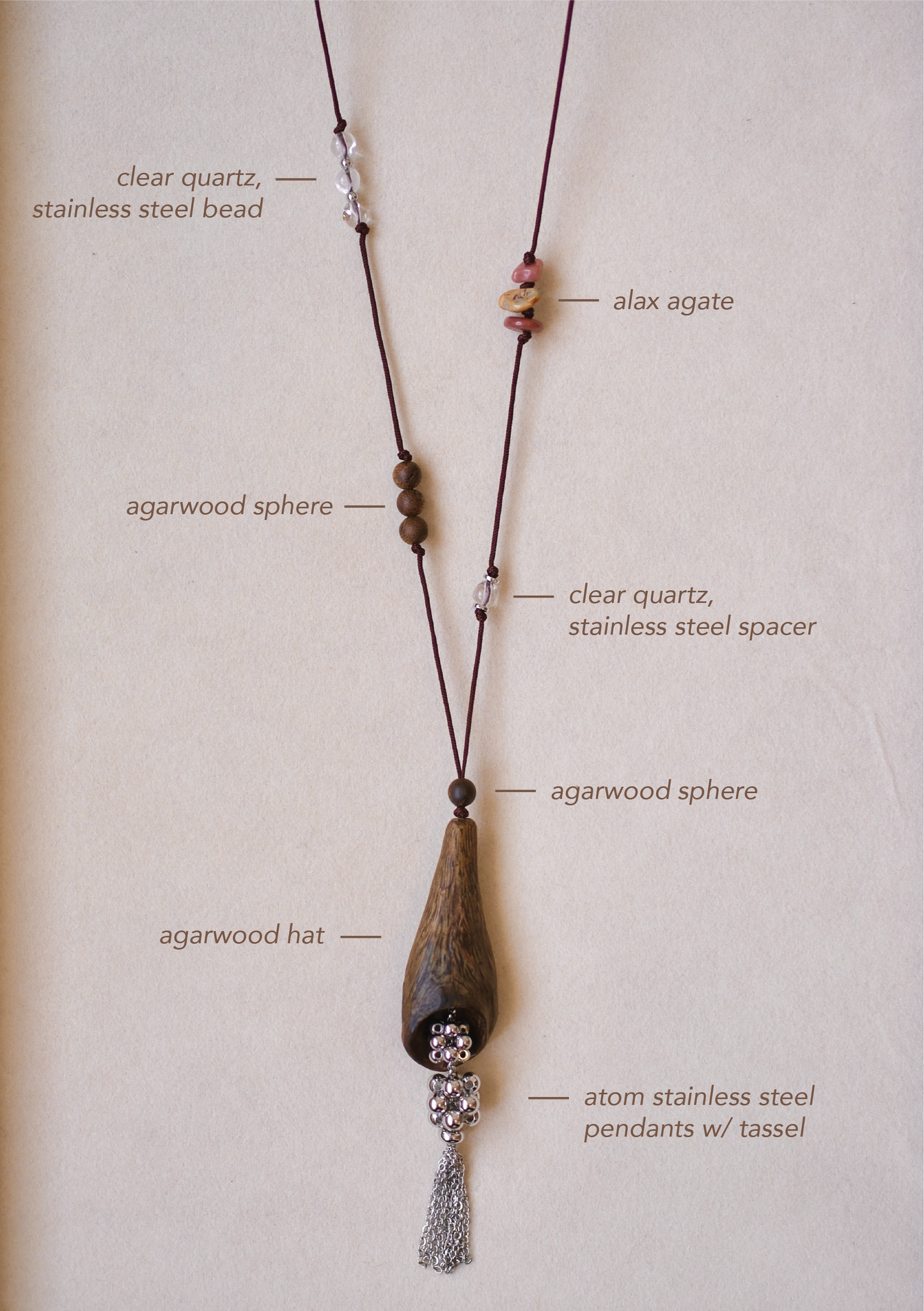Agarwood Pendant Necklace (10 selections)