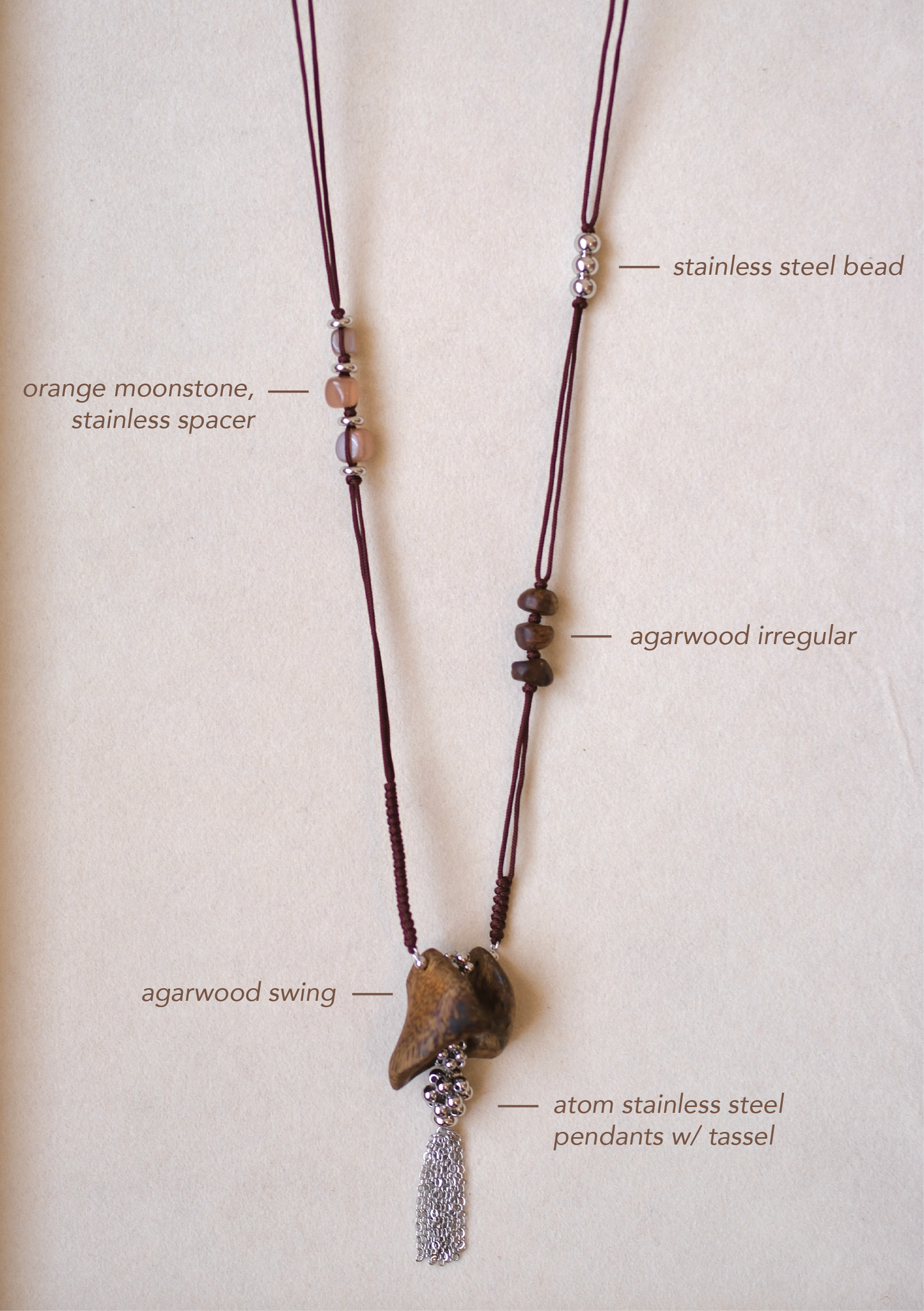 Agarwood Pendant Necklace (10 selections)